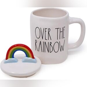 🌈Rae Dunn By Magenta "Over the Rainbow" Coffee/ Tea Mug w/ Topper
